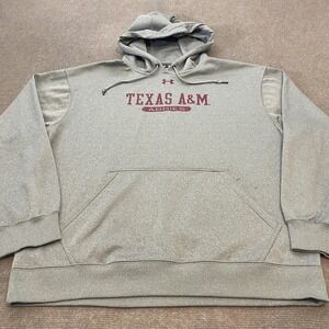 Texas A&M Aggies Hoodie Mens Large NCAA College Football Pullover Under Armour
